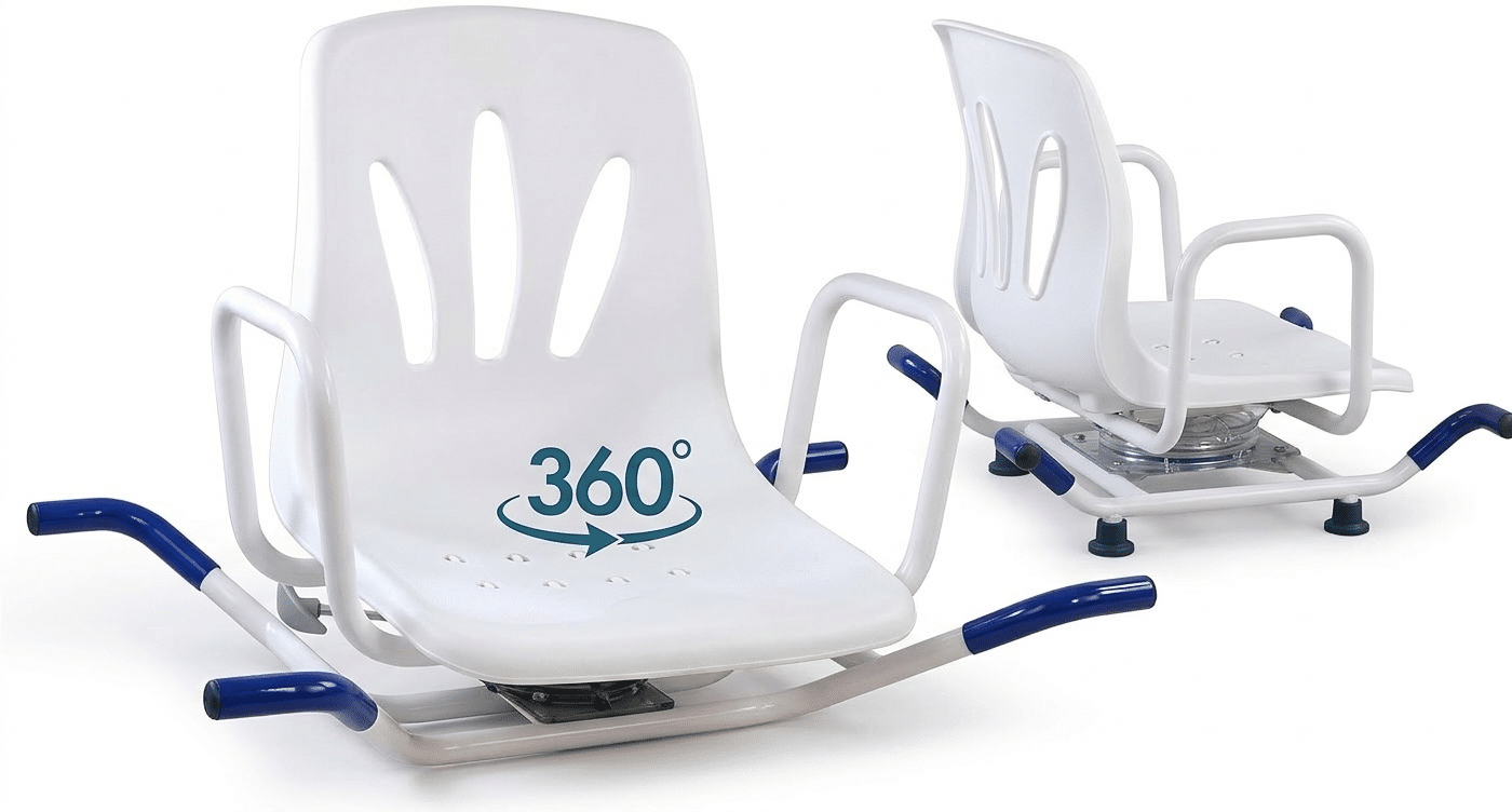 Siège pivotant pour baignoire