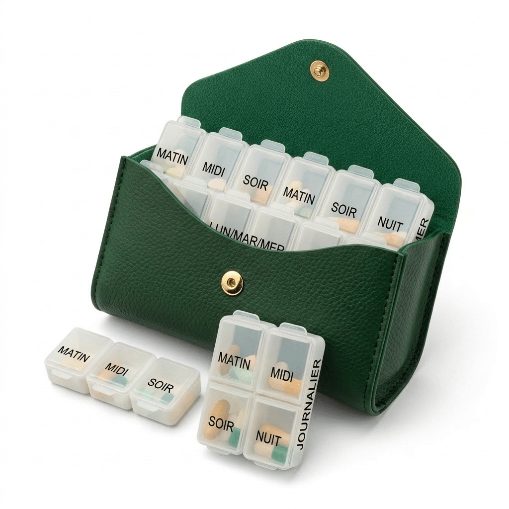 Pilulier à 4 compartiments