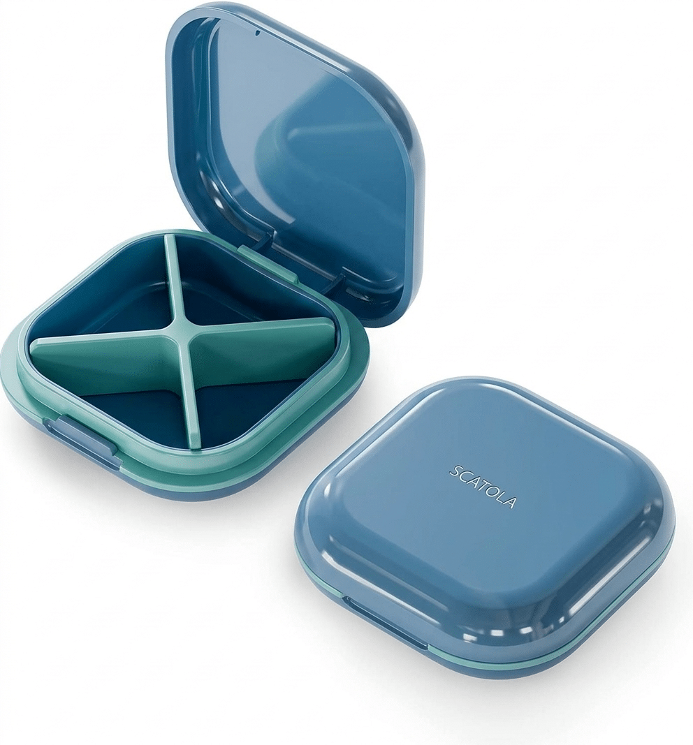 Pilulier à 4 compartiments