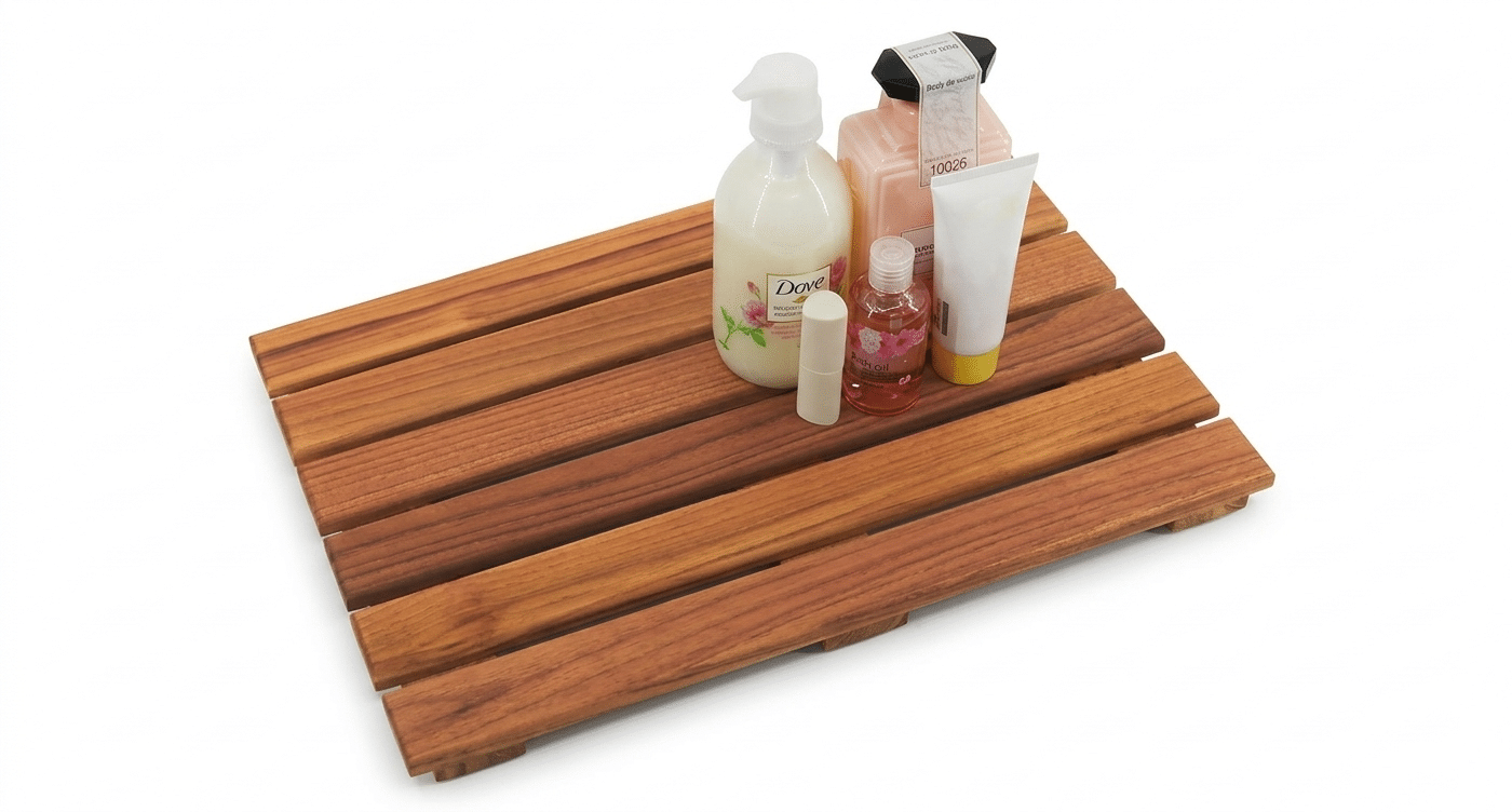 Tapis de Bain en Teck de Luxe